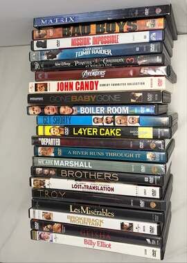 DVD Movie Lot Collection 21 Pack Avengers Matrix Departed Bad Boys Drama Comedy